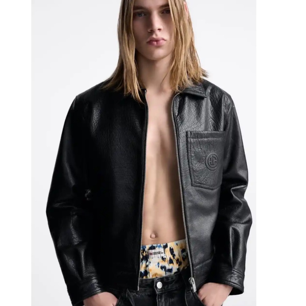 Zara Black Leather Jacket
